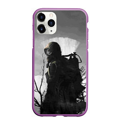 Чехол iPhone 11 Pro матовый СТАЛКЕР 2, цвет: 3D-фиолетовый