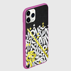 Чехол iPhone 11 Pro матовый GRAFFITY, цвет: 3D-фиолетовый — фото 2