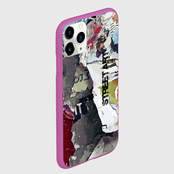 Чехол iPhone 11 Pro матовый Street art, цвет: 3D-фиолетовый — фото 2