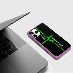 Чехол iPhone 11 Pro матовый ОДНА ЖИЗНЬ - ОДИН ШАНС, цвет: 3D-фиолетовый — фото 2