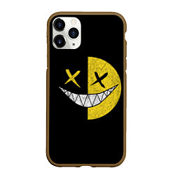 Чехол iPhone 11 Pro матовый SMILE, цвет: 3D-коричневый