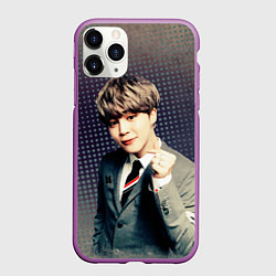 Чехол iPhone 11 Pro матовый BTS Jimin, цвет: 3D-фиолетовый
