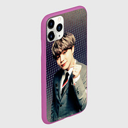 Чехол iPhone 11 Pro матовый BTS Jimin, цвет: 3D-фиолетовый — фото 2