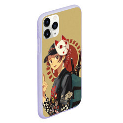Чехол iPhone 11 Pro матовый Tanjiro Kamado, цвет: 3D-светло-сиреневый — фото 2