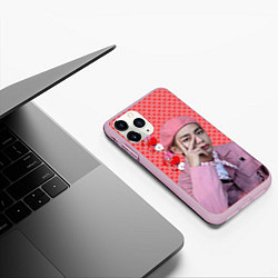 Чехол iPhone 11 Pro матовый BTS Ким Тэ Хён, цвет: 3D-розовый — фото 2