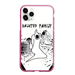 Чехол iPhone 11 Pro матовый KIZARU: HAUNTED FAMILY, цвет: 3D-малиновый