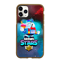 Чехол iPhone 11 Pro матовый BRAWL STARS LOU, цвет: 3D-коричневый