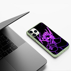 Чехол iPhone 11 Pro матовый KIZARU, цвет: 3D-салатовый — фото 2