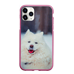 Чехол iPhone 11 Pro матовый САМОЕД, цвет: 3D-малиновый