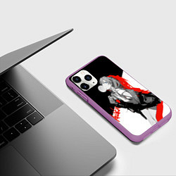 Чехол iPhone 11 Pro матовый Asuka Langley Evangelion, цвет: 3D-фиолетовый — фото 2