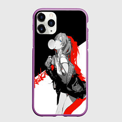 Чехол iPhone 11 Pro матовый Asuka Langley Evangelion