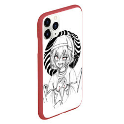 Чехол iPhone 11 Pro матовый Ahegao, цвет: 3D-красный — фото 2