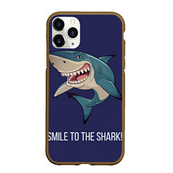 Чехол iPhone 11 Pro матовый Улыбнись акуле
