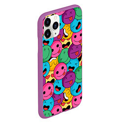 Чехол iPhone 11 Pro матовый Pattern, цвет: 3D-фиолетовый — фото 2