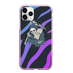 Чехол iPhone 11 Pro матовый Skate or die art, цвет: 3D-розовый