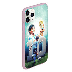 Чехол iPhone 11 Pro матовый 10 number, цвет: 3D-розовый — фото 2