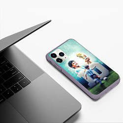 Чехол iPhone 11 Pro матовый 10 number, цвет: 3D-серый — фото 2