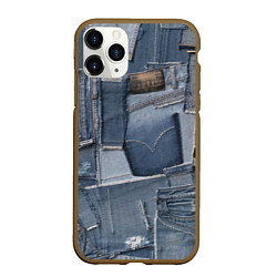 Чехол iPhone 11 Pro матовый Jeans life