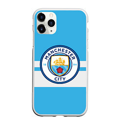 Чехол iPhone 11 Pro матовый MANCHESTER CITY, цвет: 3D-белый