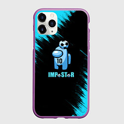 Чехол iPhone 11 Pro матовый ImpostorMaradona, цвет: 3D-фиолетовый