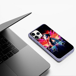 Чехол iPhone 11 Pro матовый Шинобу Кочо, цвет: 3D-светло-сиреневый — фото 2