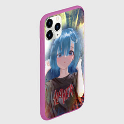 Чехол iPhone 11 Pro матовый Rem Slayer, цвет: 3D-фиолетовый — фото 2