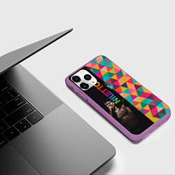 Чехол iPhone 11 Pro матовый NILETTO, цвет: 3D-фиолетовый — фото 2