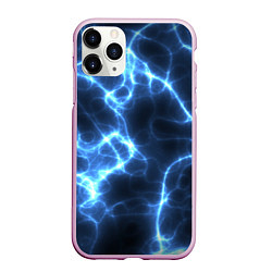 Чехол iPhone 11 Pro матовый Электро, цвет: 3D-розовый