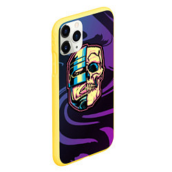 Чехол iPhone 11 Pro матовый Робот полицейский, цвет: 3D-желтый — фото 2