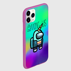 Чехол iPhone 11 Pro матовый Among Us Unicorn Z, цвет: 3D-фиолетовый — фото 2