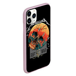 Чехол iPhone 11 Pro матовый Metallica, цвет: 3D-розовый — фото 2