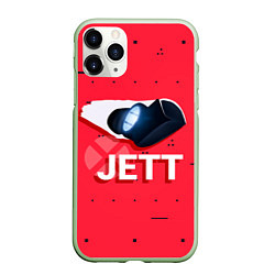 Чехол iPhone 11 Pro матовый Jett, цвет: 3D-салатовый
