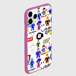 Чехол iPhone 11 Pro матовый ROBLOX, цвет: 3D-фиолетовый — фото 2