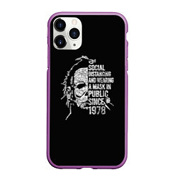 Чехол iPhone 11 Pro матовый Michael Myers