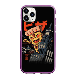 Чехол iPhone 11 Pro матовый Pizza Kong