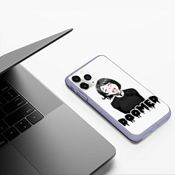Чехол iPhone 11 Pro матовый Doomer girl, цвет: 3D-светло-сиреневый — фото 2