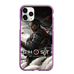 Чехол iPhone 11 Pro матовый Ghost of Tsushima