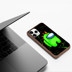 Чехол iPhone 11 Pro матовый AMONG US - FORTNITE REX, цвет: 3D-коричневый — фото 2