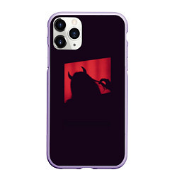 Чехол iPhone 11 Pro матовый Дьяволица, цвет: 3D-светло-сиреневый