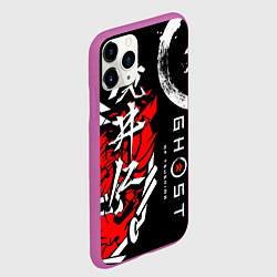 Чехол iPhone 11 Pro матовый Ghost of Tsushima, цвет: 3D-фиолетовый — фото 2