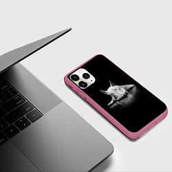 Чехол iPhone 11 Pro матовый Puppy, цвет: 3D-малиновый — фото 2
