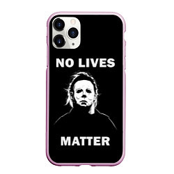 Чехол iPhone 11 Pro матовый MICHAEL MYERS, цвет: 3D-розовый