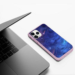 Чехол iPhone 11 Pro матовый Звёздное небо, цвет: 3D-розовый — фото 2