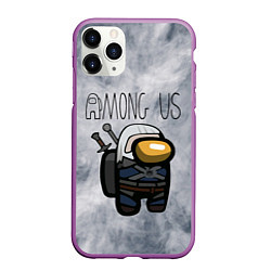 Чехол iPhone 11 Pro матовый Among Us x The Witcher Z