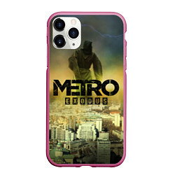 Чехол iPhone 11 Pro матовый Metro logo