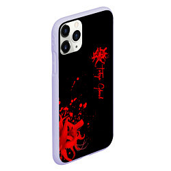 Чехол iPhone 11 Pro матовый Tokyo Ghoul, цвет: 3D-светло-сиреневый — фото 2