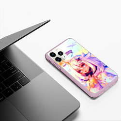 Чехол iPhone 11 Pro матовый GENSHIN IMPACT, цвет: 3D-розовый — фото 2