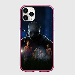Чехол iPhone 11 Pro матовый Dead by daylight, цвет: 3D-малиновый