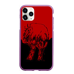 Чехол iPhone 11 Pro матовый I am a Ghoul, цвет: 3D-фиолетовый