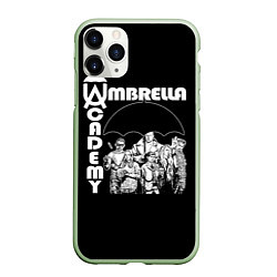 Чехол iPhone 11 Pro матовый Umbrella academy, цвет: 3D-салатовый